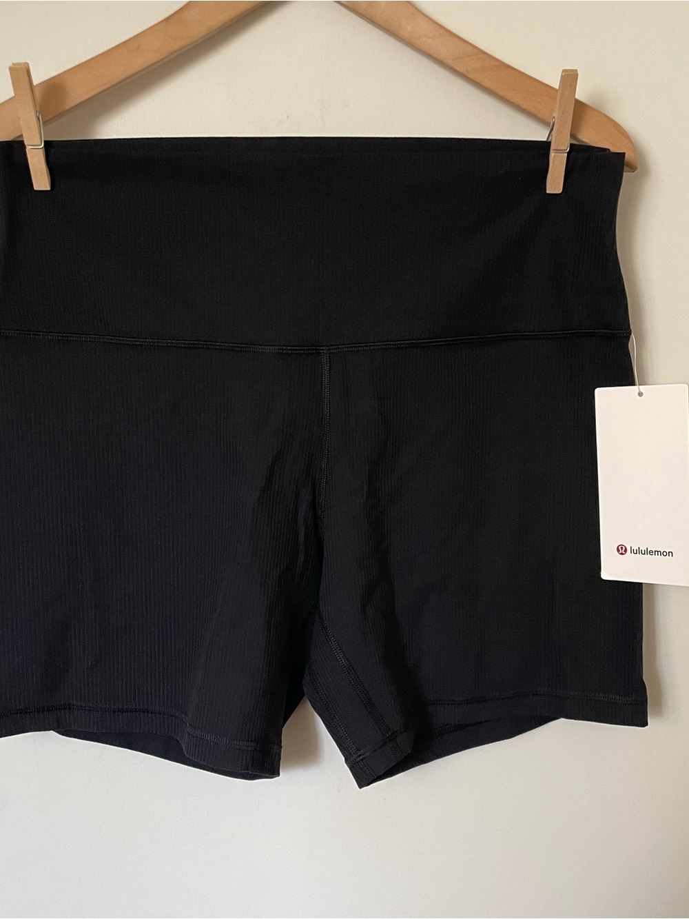 Lululemon 2025 Align High-Rise Ribbed Short 6" Black Size 14 NWT - Picture 7 of 10